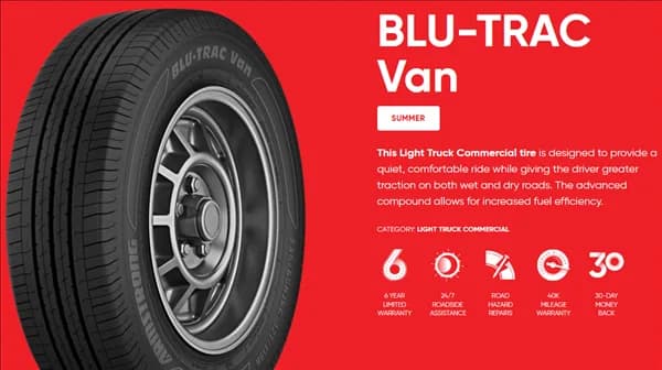 Armstrong 215/70R15C TRU-TRAC VAN 215/70R15C tire