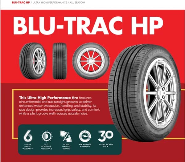 Armstrong BLU-TRAC HP 245/50R18 tire