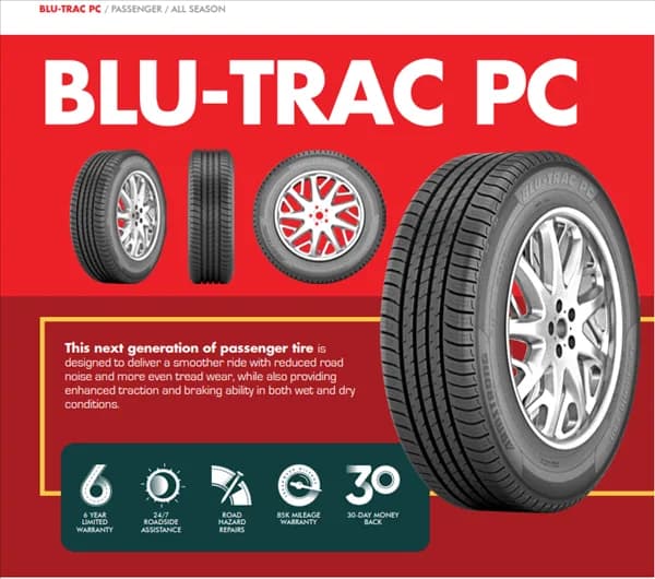 Armstrong BLU-TRAC PC 175/65R14 tire