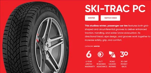 Armstrong SKI-TRAC PC 165/70R14 tire