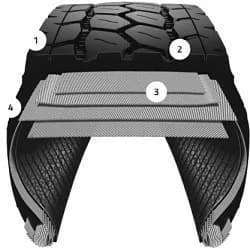 Bridgestone /22 Brs M864 445/65R22.5 tire