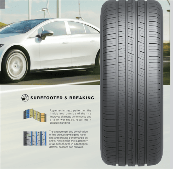 235/40ZR19 LANVIGATOR EXCITE 96W XL 420 A-A 50K + ROAD HAZARD tire