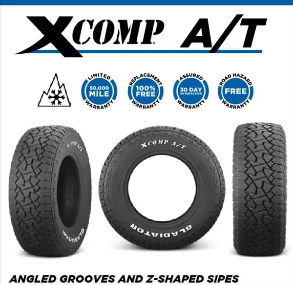 Gladiator COMP A/T LT265/70R17 tire
