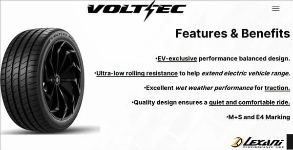 Lexani VOLT-EC EV 235/45ZR18 tire