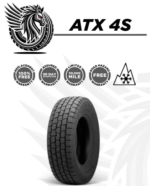 265/70R17 PEGASUS ATX 4S A/T 115T 560A-A 50K + ROAD HAZARD tire