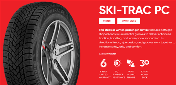 165/70R14 ARMSTRONG SKI-TRAC PC 81T tire 1
