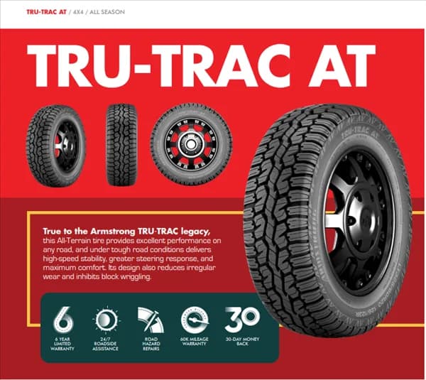 Armstrong TRU-TRAC A/T 225/65R17 tire