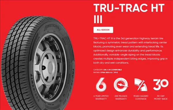 Armstrong TRU-TRAC H/T III 2358017 tire
