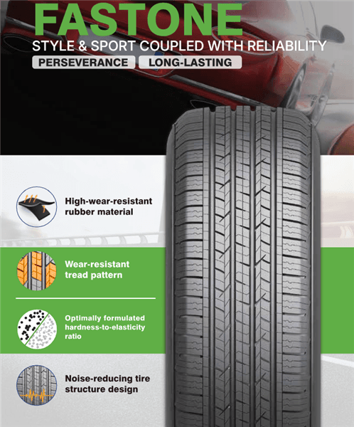 175/65R15 LANVIGATOR FASTONE 84H 560 A-A 50K + ROAD HAZARD tire