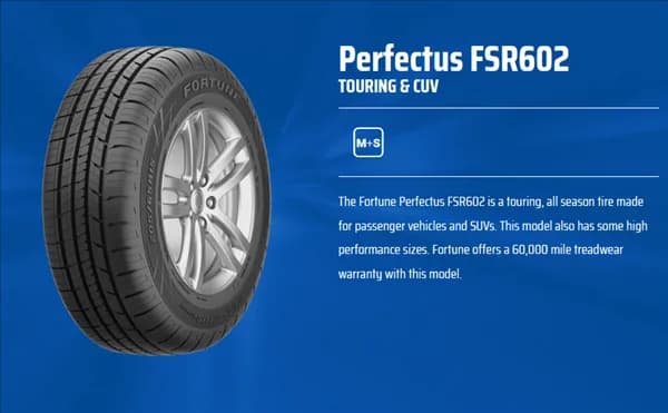 Fortune PERFECTUS FSR602 235/60R18 tire