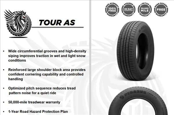 Pegasus HTX A/S 265/60R18 tire