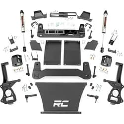 Rough country R/C 6IN Suspension Lift Kit Strut Spacers V2 19-20 Chevy PU 4WD/2WD 19-20 tire
