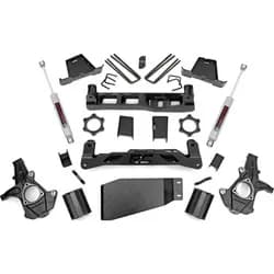 Rough country R/C 7.5IN GM Suspension Lift Kit Strut Spacer 07-13 PU 07-13 tire
