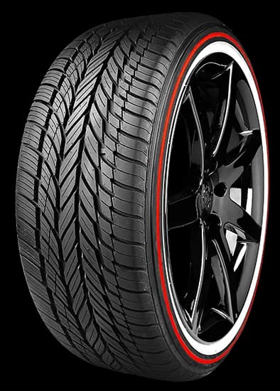 Vogue CUSTOM BUILT RADIAL RED/WHTE 245/45R19 tire