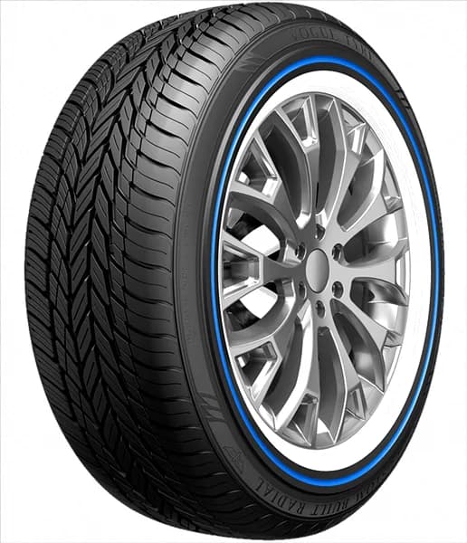 Vogue CUSTOM BUILT RADIAL VIII WHITE/BLUE STRIPE 245/45R19 tire