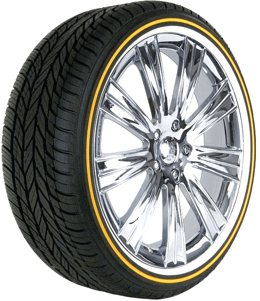 245/45R19 VOGUE CUSTOM BUILT RADIAL VIII 102V XL 0.87 GOLD/WHITE 460-A-A 60K" thumbnail 1