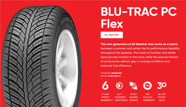 225/55R16 ARMSTRONG BLU-TRAC PC FLEX 99V XL M+S 50K+ROAD HAZARD