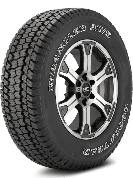 P265/70R17 GOODYEAR WRANGLER AT/S 113S OWL thumbnail 1