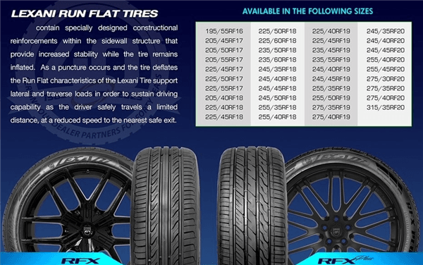 Lexani RFX Plus 245/50ZRF18 100Y Run Flat Tire All-Season | SKU LXSTRFXP185003